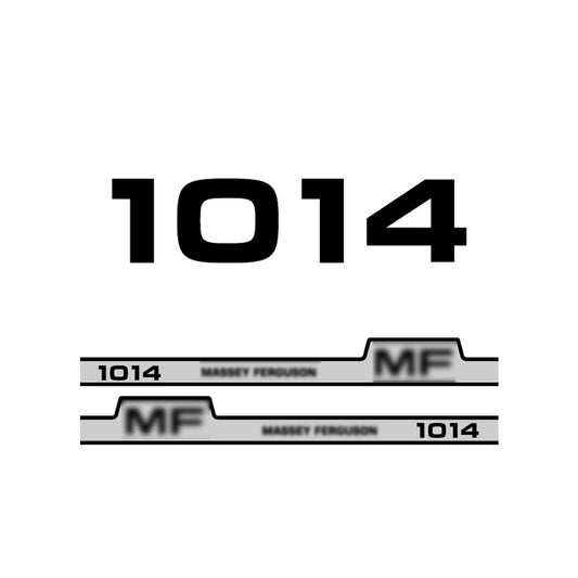 Aftermarket Decal Kit Compatible with Massey Ferguson 1014 – Maxiblok Restoration Vinyl Set