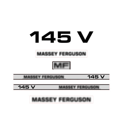 Aftermarket Decal Kit Compatible with Massey Ferguson 145 V – Vineyard and Orchard Tractor Graphics Set