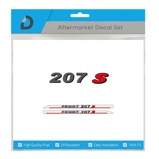 Fendt 207 S Decal Kit - Premium Professional Restoration Graphics Set