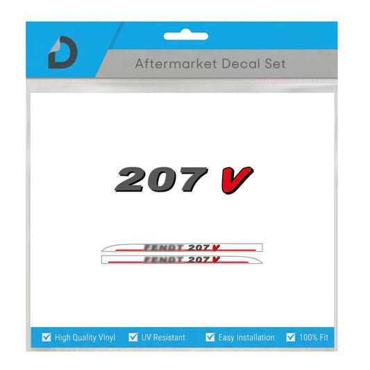 Fendt 207 V Decal Kit - Vineyard Series Premium Vinyl Restoration
