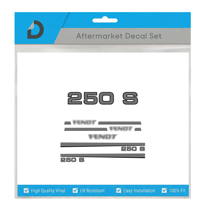 Fendt 250 S Decal Set - Professional Premium Restoration Vinyl Set