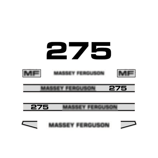 Aftermarket Decal Kit Compatible with Massey Ferguson 275 – Premium Restoration Vinyl Set