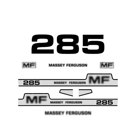 Aftermarket Decal Kit Compatible with Massey Ferguson 285 – Premium Restoration Vinyl Set