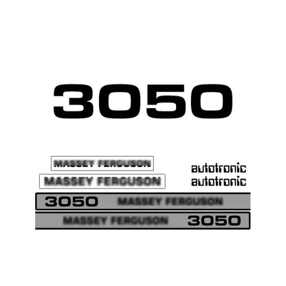 Aftermarket Decal Kit Compatible with Massey Ferguson 3050 – Autotronic Restoration Vinyl Set