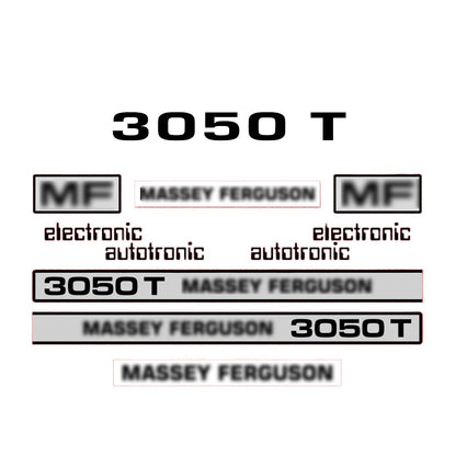 Aftermarket Decal Kit Compatible with Massey Ferguson 3050 T – Premium Restoration Vinyl Set