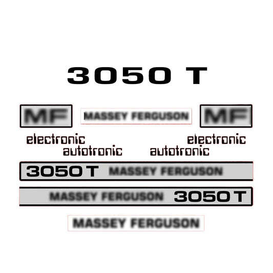Aftermarket Decal Kit Compatible with Massey Ferguson 3050 T – Premium Restoration Vinyl Set