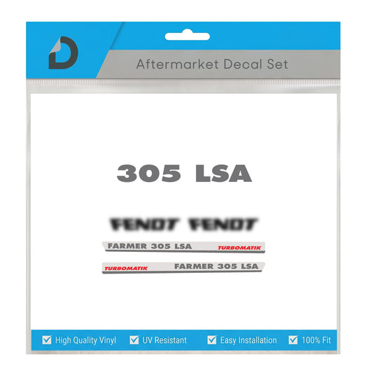 Fendt Farmer 305 LSA Turbomatik Decal Kit - Classic 4WD Series Premium Vinyl Set