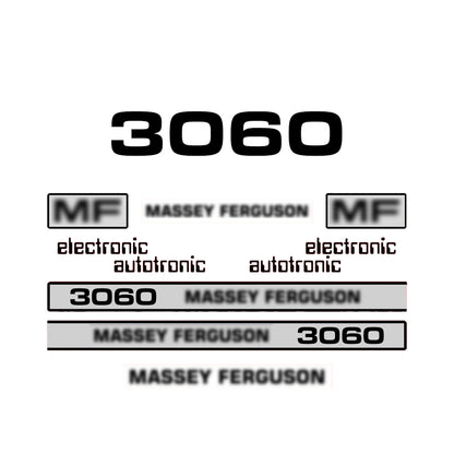 Aftermarket Decal Kit Compatible with Massey Ferguson 3060 – Autotronic Restoration Vinyl Set