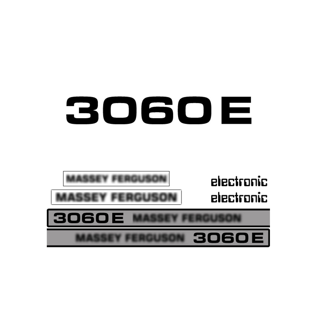 Aftermarket Decal Kit Compatible with Massey Ferguson 3060 E – Premium Restoration Vinyl Set