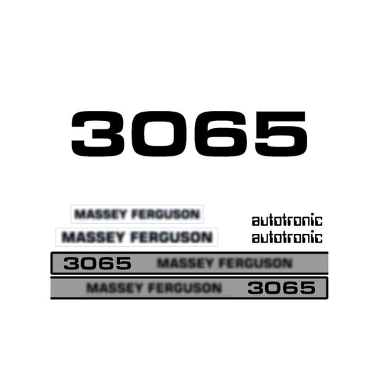 Aftermarket Decal Kit Compatible with Massey Ferguson 3065 – Autotronic Restoration Vinyl Set