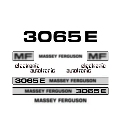 Aftermarket Decal Kit Compatible with Massey Ferguson 3065 E – Electronic Model Restoration Set