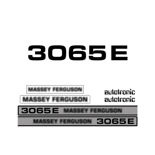 Aftermarket Decal Kit Compatible with Massey Ferguson 3065 E – Premium Restoration Vinyl Set