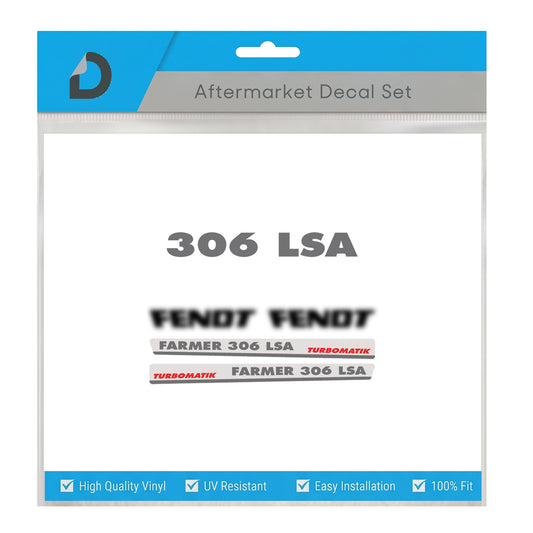 Fendt Farmer 306 LSA Turbomatik Decal Kit - Classic 4WD Series Restoration Set