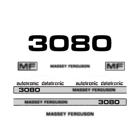Aftermarket Decal Kit Compatible with Massey Ferguson 3080 – Premium Restoration Vinyl Set