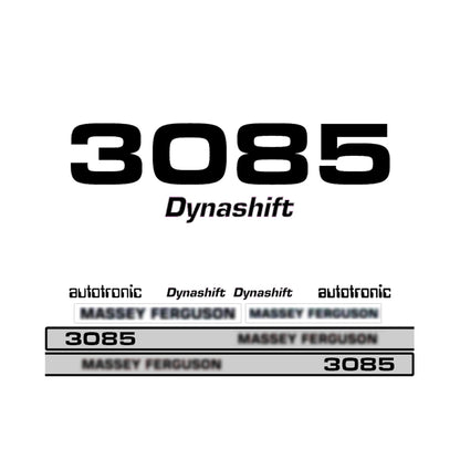 Aftermarket Decal Kit Compatible with Massey Ferguson 3085 – Dynashift Autotronic Restoration Set