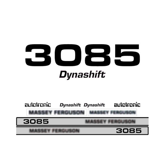 Aftermarket Decal Kit Compatible with Massey Ferguson 3085 – Dynashift Autotronic Restoration Set
