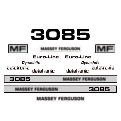 Aftermarket Decal Kit Compatible with Massey Ferguson 3085 – Euro-Line Restoration Vinyl Set