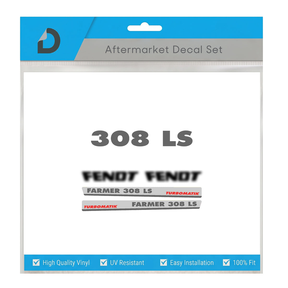 Fendt Farmer 308 LS Turbomatik Decal Kit - Classic 300 Series Premium Vinyl Set