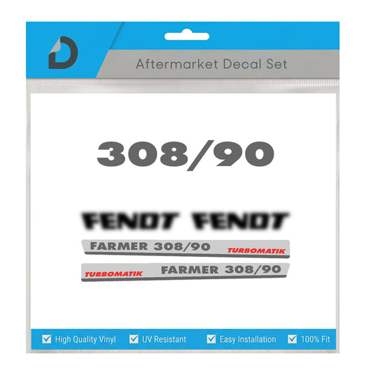 Fendt Farmer 308/90 Turbomatik Decal Kit - restoration set Premium Vinyl