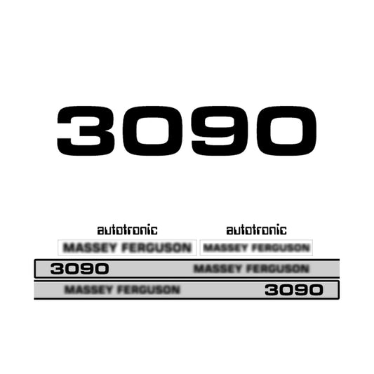 Aftermarket Decal Kit Compatible with Massey Ferguson 3090 – Autotronic Restoration Vinyl Set