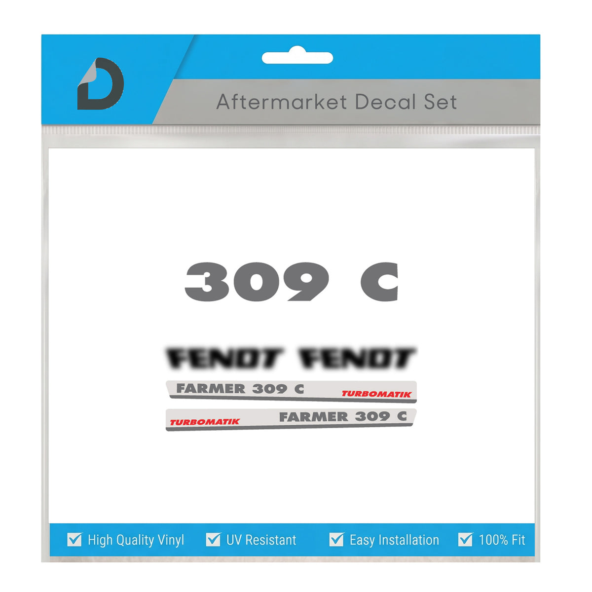 Fendt Farmer 309 C Turbomatik Decal Kit - Set High-Performance