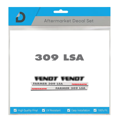 Fendt Farmer 309 LSA Turbomatik Decal Kit - restoration set Legend Series