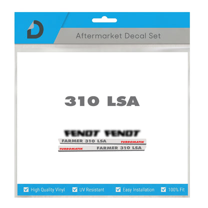 Fendt Farmer 310 LSA Turbomatik Decal Kit - restoration set premium a 6