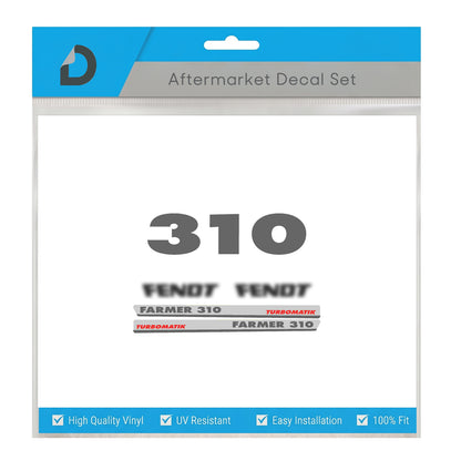 Fendt Farmer 310 Turbomatik Decal Set - restoration kit premium 6-Cylinder