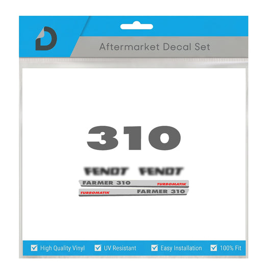 Fendt Farmer 310 Turbomatik Decal Set - restoration kit premium 6-Cylinder