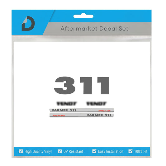 Fendt Farmer 311 Turbomatik Decal Kit - Premium 6-Cylinder Restoration Set