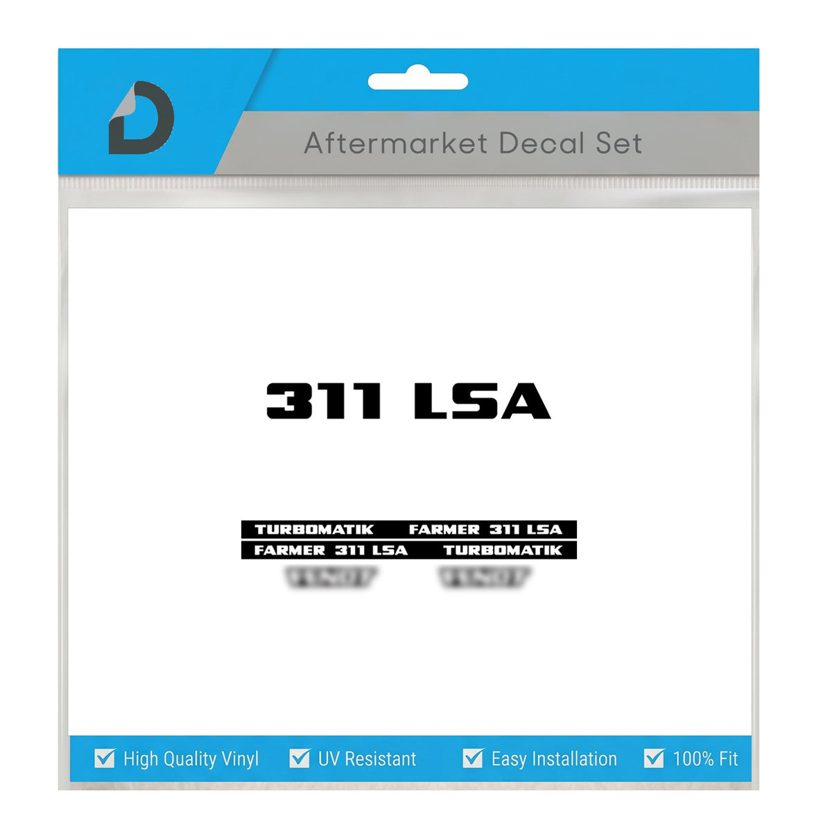 Fendt Farmer 311 LSA Turbomatik Decal Set - Early 300 Series 6-Cyl - OLD Gen