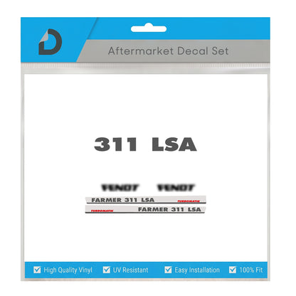 Fendt Farmer 311 LSA Turbomatik Decal Set - Kit Series Restoration 6-Cylinder