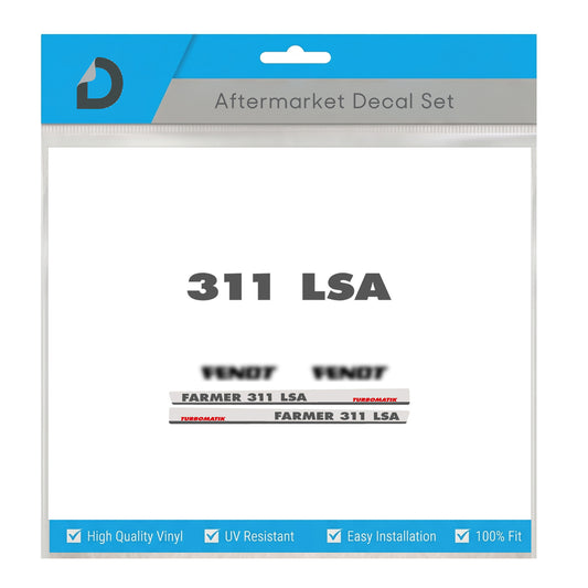 Fendt Farmer 311 LSA Turbomatik Decal Set - Kit Series Restoration 6-Cylinder