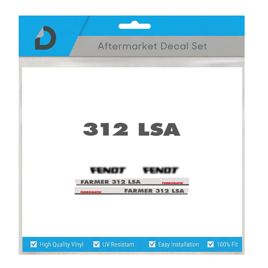 Fendt Farmer 312 LSA Turbomatik Decal Kit - set Premium Vinyl serie