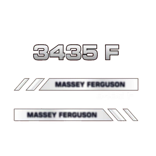 Aftermarket Decal Kit Compatible with Massey Ferguson 3435 F – Vineyard and Orchard Tractor Graphics Set