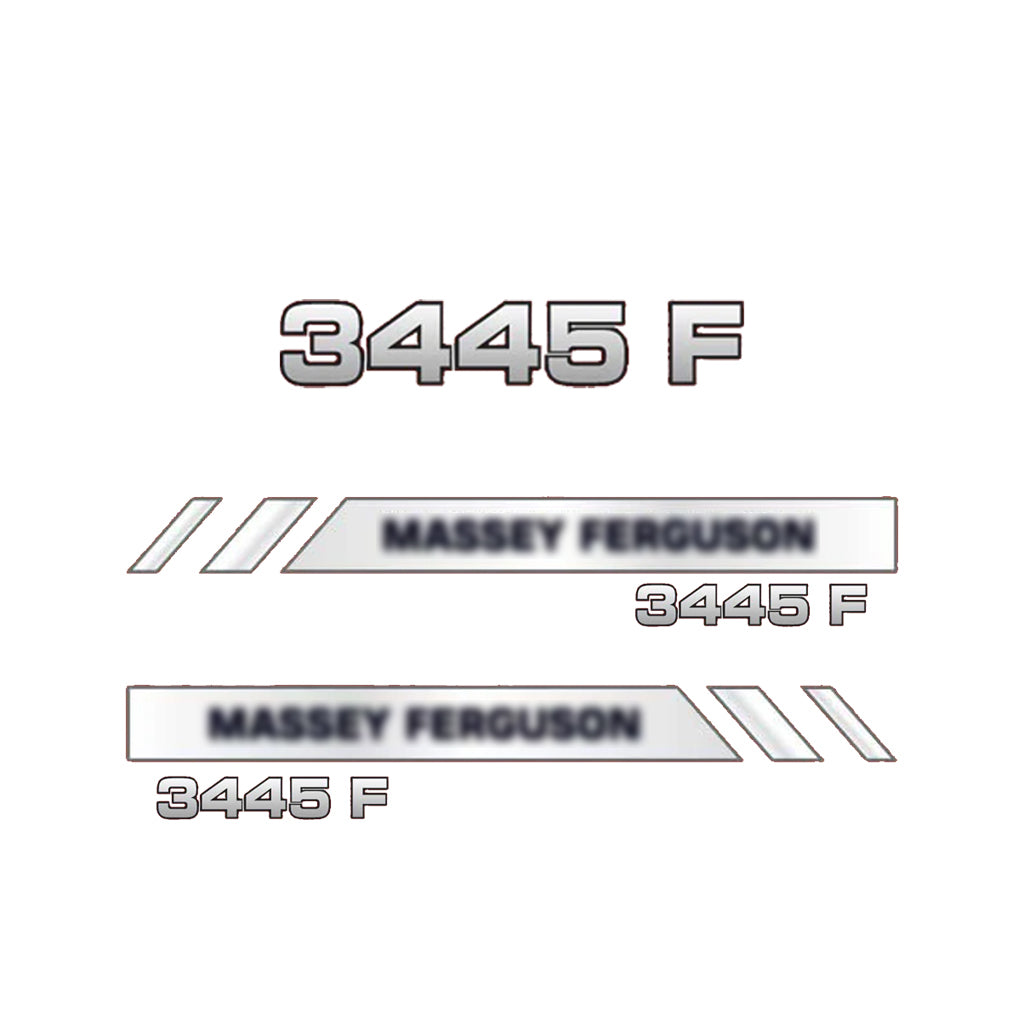 Aftermarket Decal Kit Compatible with Massey Ferguson 3445 F – Vineyard and Orchard Tractor Graphics Set