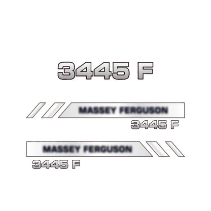 Aftermarket Decal Kit Compatible with Massey Ferguson 3445 F – Vineyard and Orchard Tractor Graphics Set