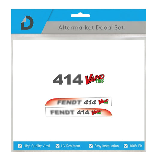 Fendt 414 Vario TMS Decal Kit - Hood Graphics Restoration serie 400