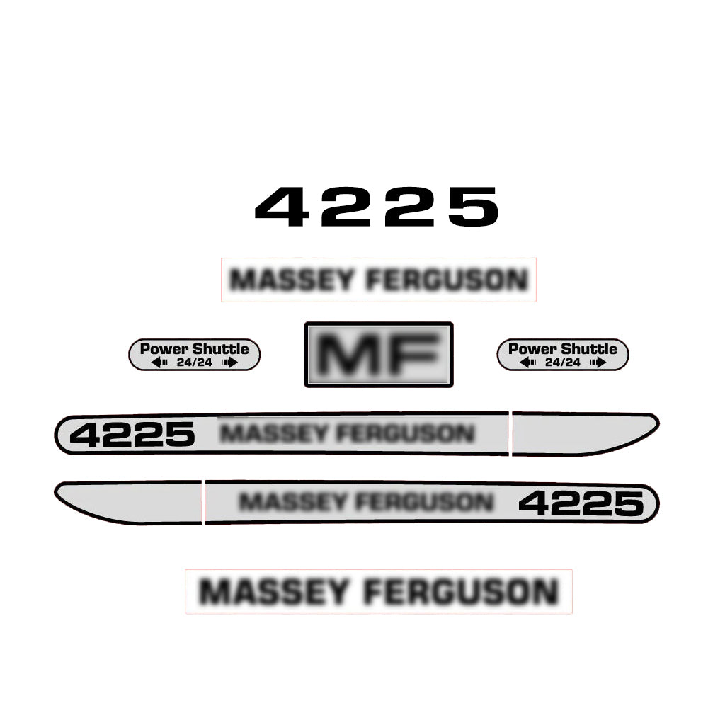 Aftermarket Decal Kit Compatible with Massey Ferguson 4225 – 2000 Version Restoration Vinyl Set