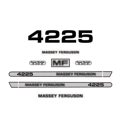 Aftermarket Decal Kit Compatible with Massey Ferguson 4225 – Premium Hood Stripe Graphics Set