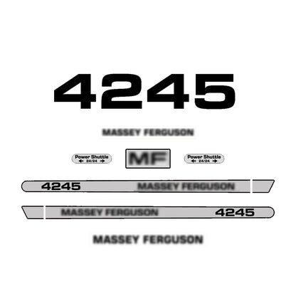 Aftermarket Decal Kit Compatible with Massey Ferguson 4245 – Premium Hood Stripe Graphics Set