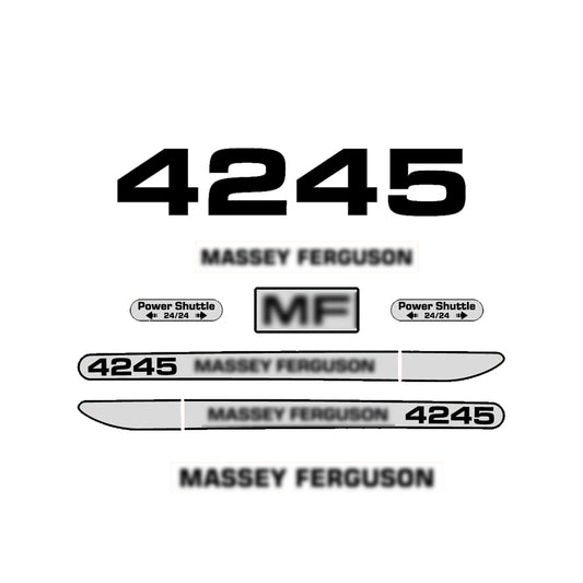 Aftermarket Decal Kit Compatible with Massey Ferguson 4245 – Power Shuttle Restoration Set