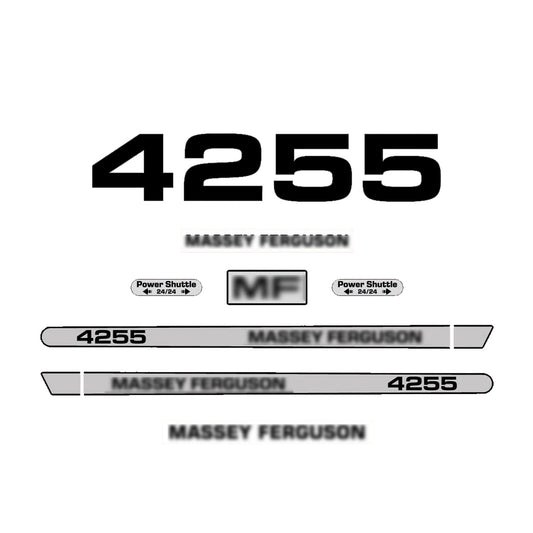 Aftermarket Decal Kit Compatible with Massey Ferguson 4255 – Premium Hood Stripe Graphics Set