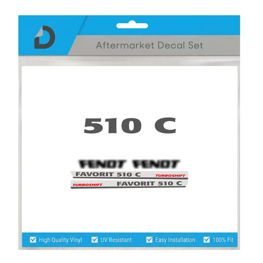 Fendt Favorit 510 C Turboshift Decal Kit - Premium Restoration Vinyl Set