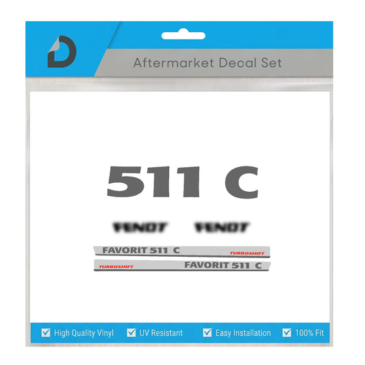 Fendt Favorit 511 C Turboshift Decal Kit - Premium 500 Series Restoration Vinyl