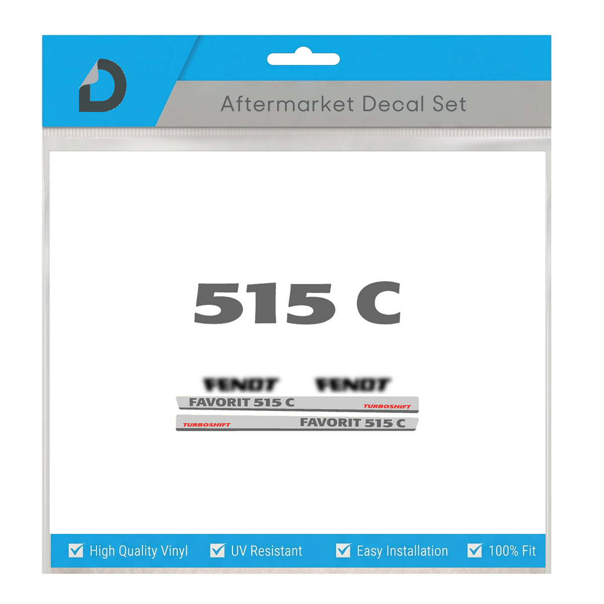 Fendt Favorit 515 C Turboshift Decal Kit - Premium 500 Series Flagship Graphics
