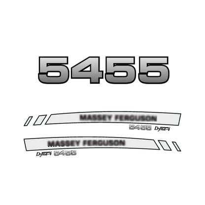 Aftermarket Decal Kit Compatible with Massey Ferguson 5455 – Premium Dyna-4 Hood Graphics Set
