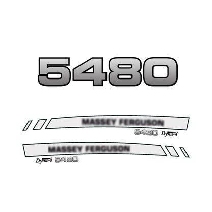 Aftermarket Decal Kit Compatible with Massey Ferguson 5480 – Premium Dyna-4 Hood Graphics Set