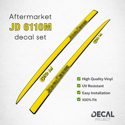 Aftermarket set fits JD  6110M Decal Kit – Aftermarket Tractor Stickers - Full Set