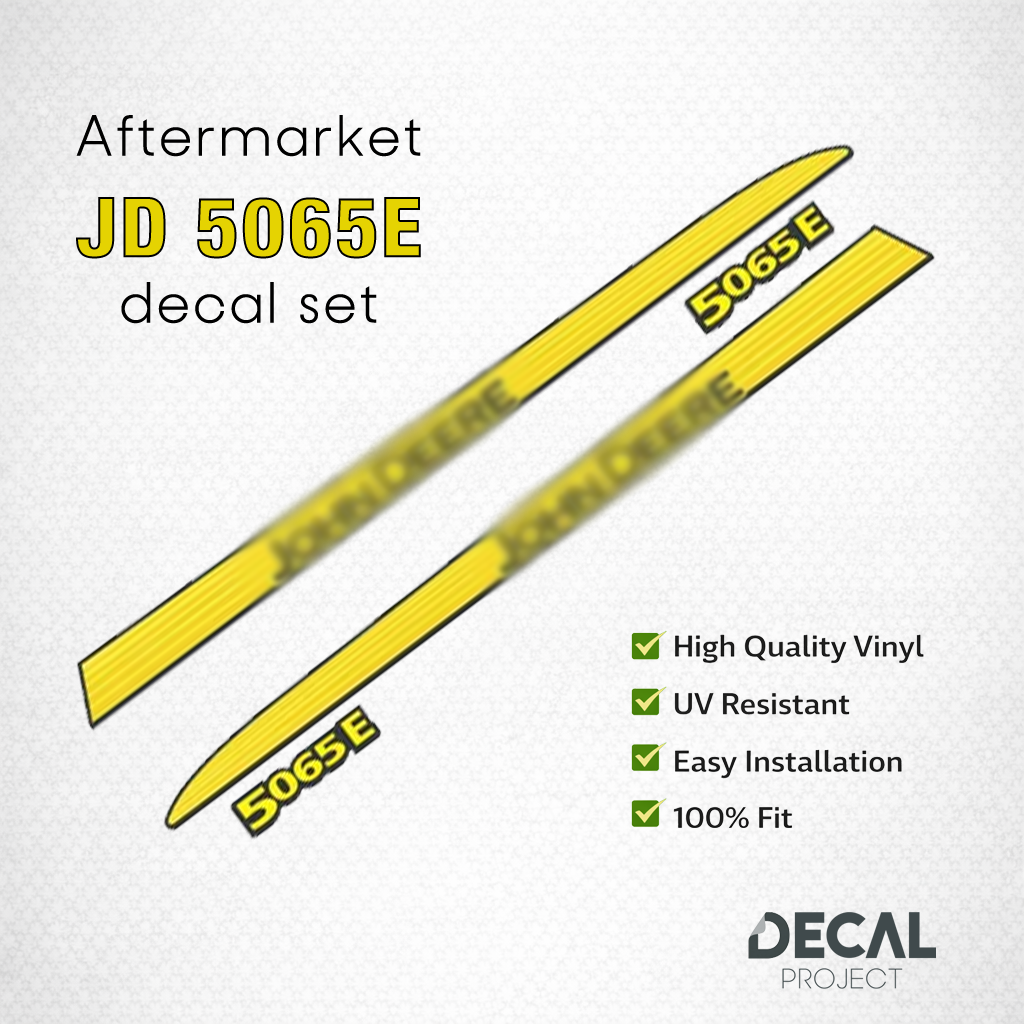 John Deere 5065E Decal Kit – Aftermarket Tractor Stickers – Full Set